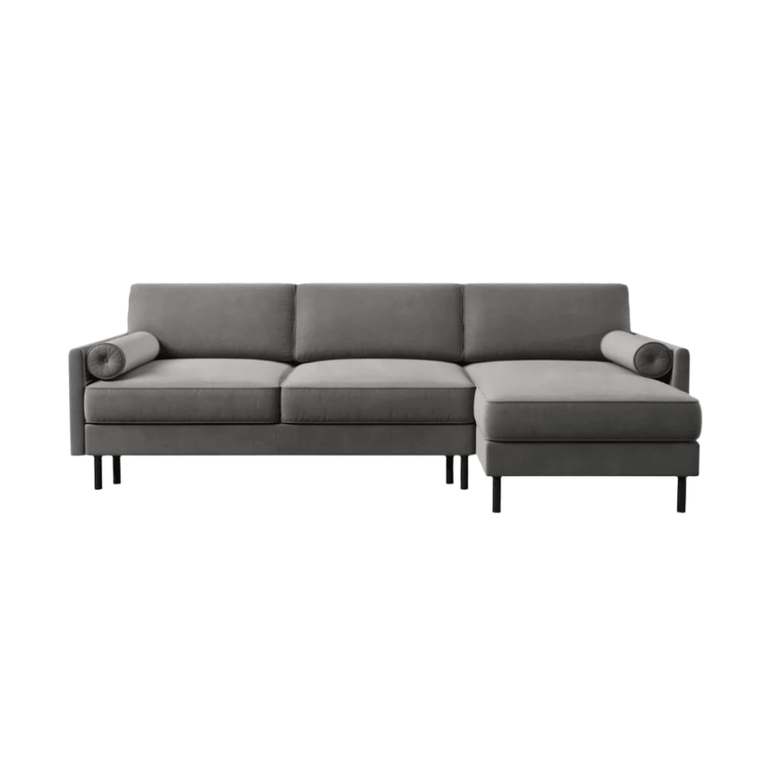 Scott right-hand velvet corner sofa