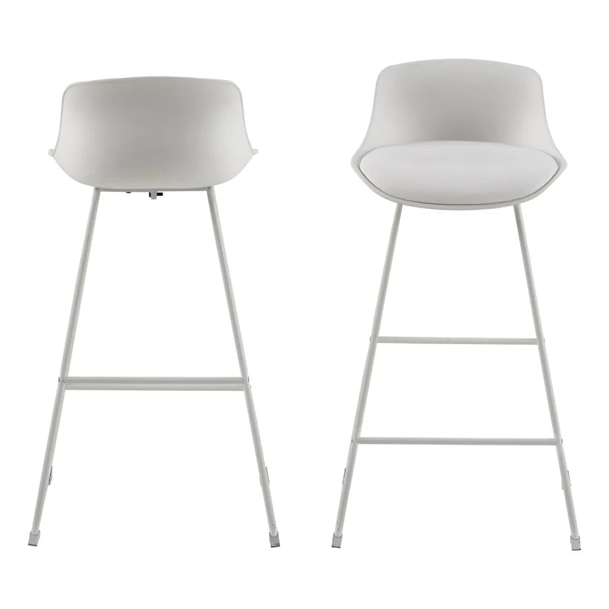 Tina textile leather bar stool
