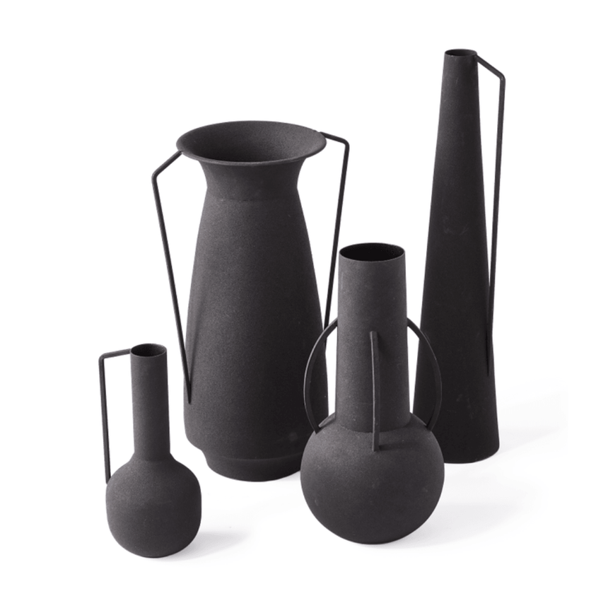 Roman metal vase set of 4