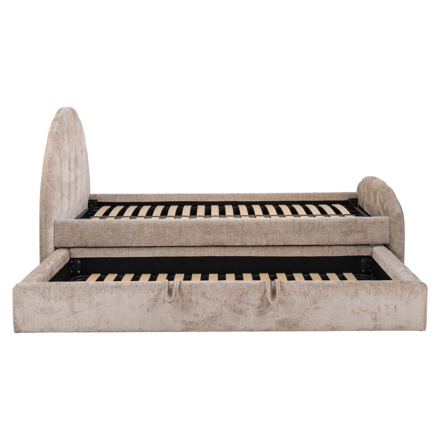 Pixie ágy – Kihúzható vendégággyal, 120x200 cm, Clay zsenília