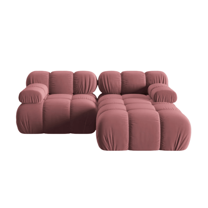 Bellis right-hand velvet corner sofa 188x155
