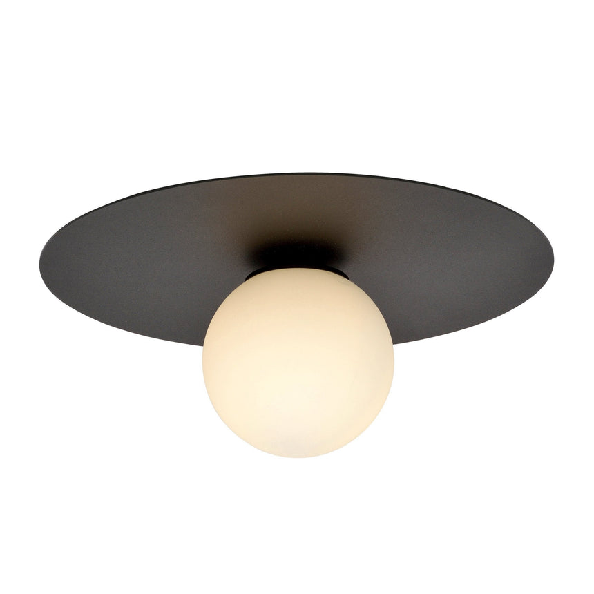 Solar 1 Opal metal ceiling lamp