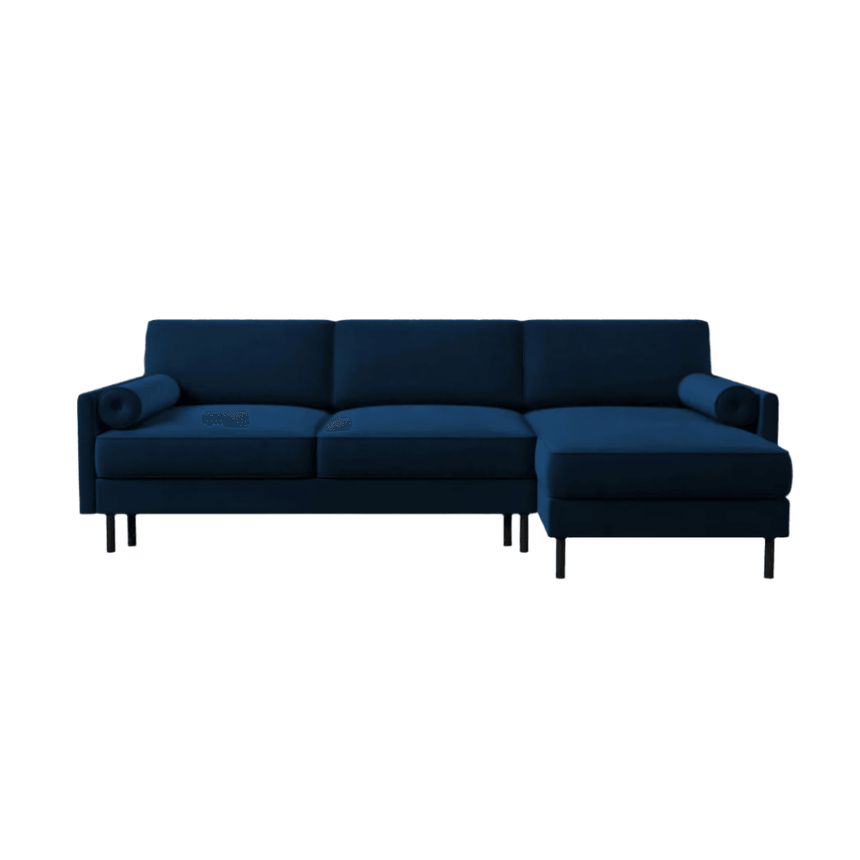 Scott right-hand velvet corner sofa