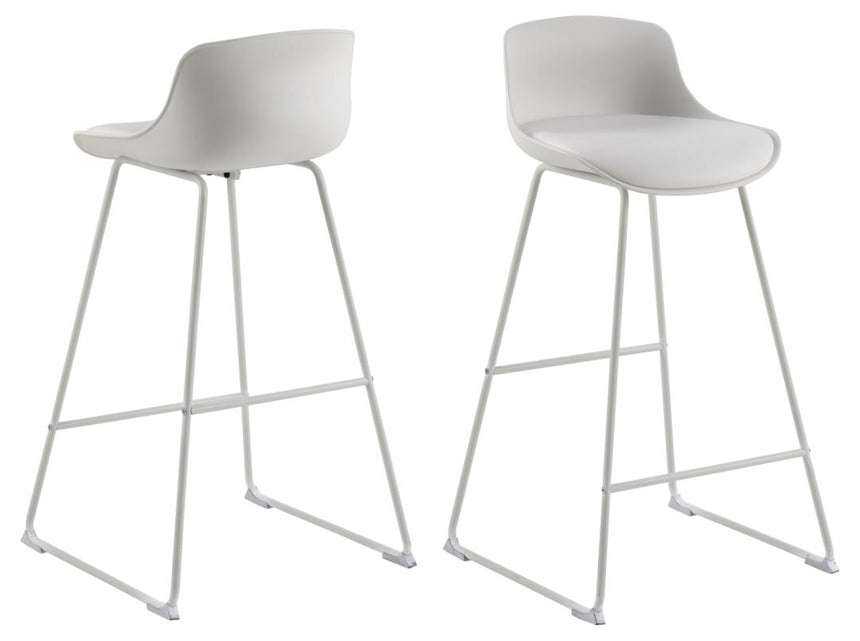 Tina textile leather bar stool