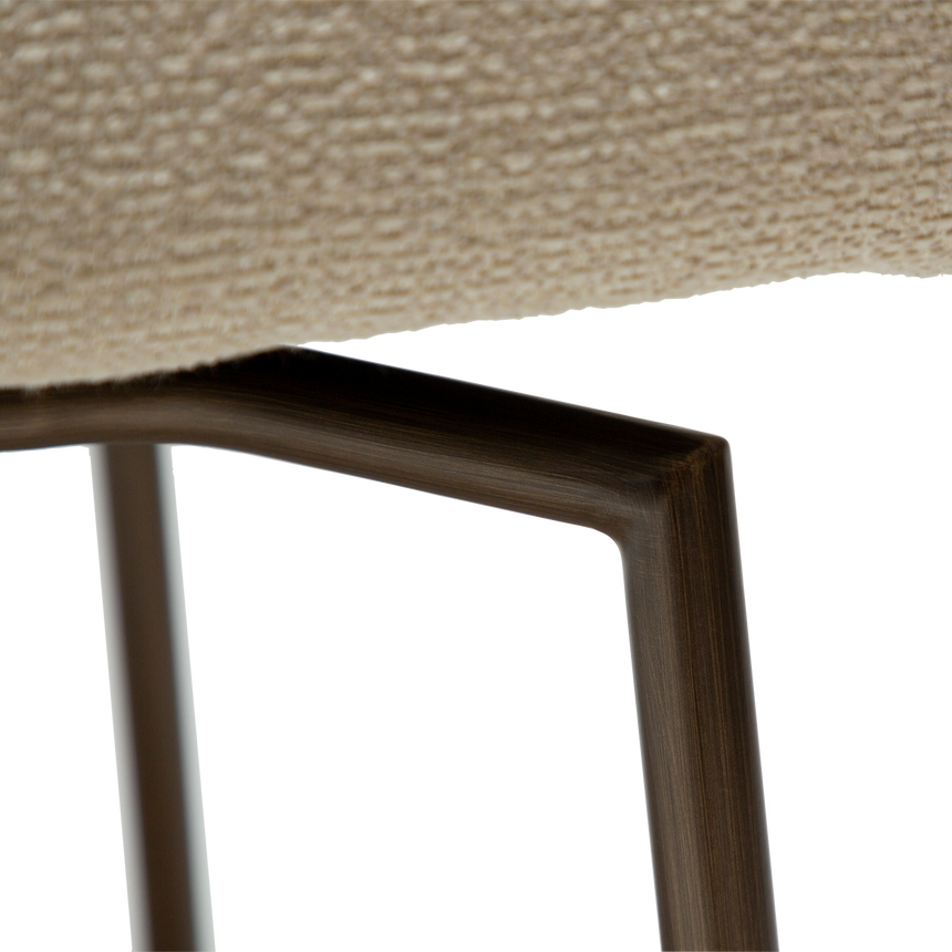 Glam buklé forgószék antik lábbal