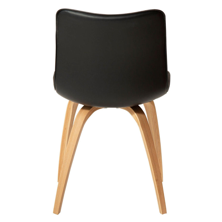 Glee vintage textilbőr szék natúr tölgy lábbal-5