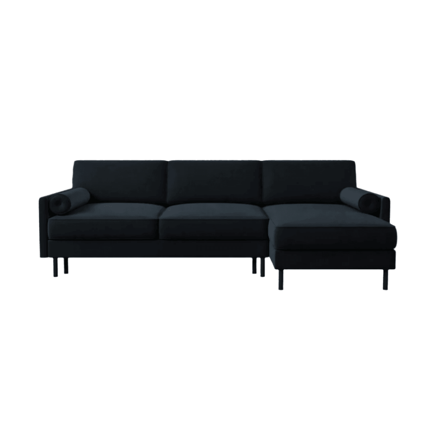 Scott right-hand velvet corner sofa