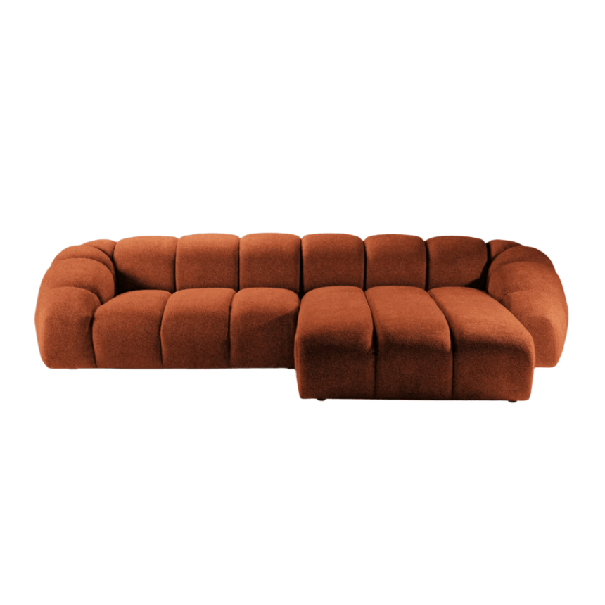 Diana jobbos bársony sarokkanapé