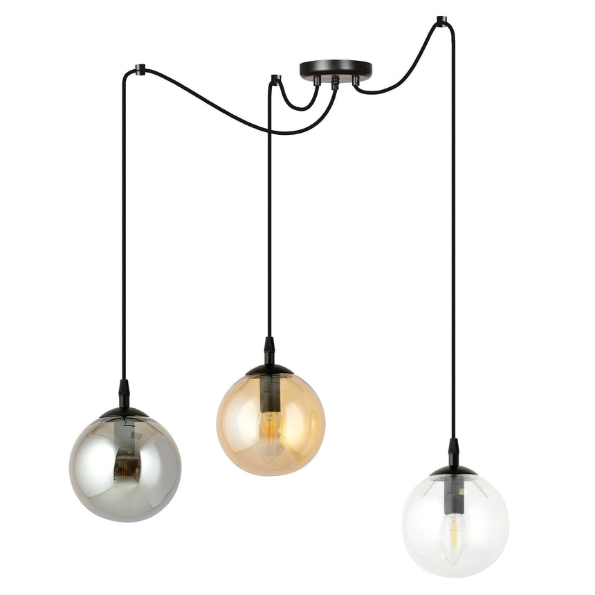 Gigi 3 BL Mix üveg függőlámpa