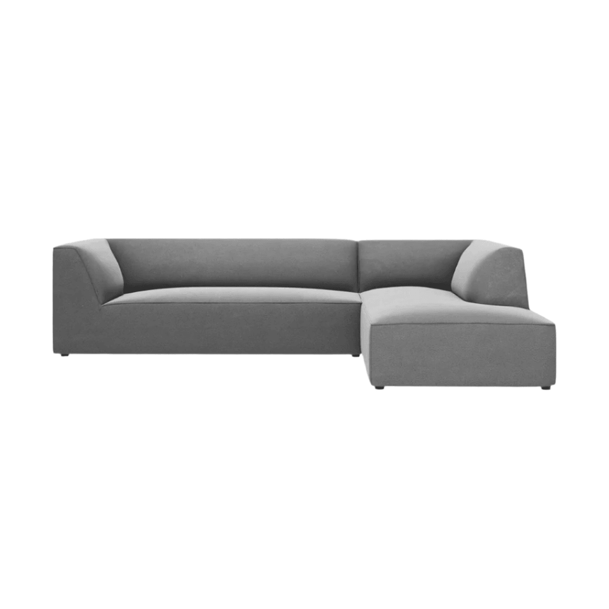 Ruby right-hand velvet corner sofa 273x180