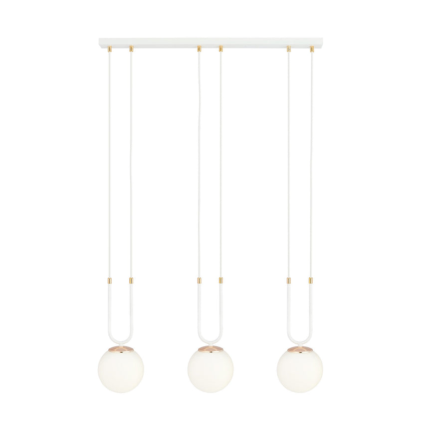 Glam 3 WH fém függőlámpa