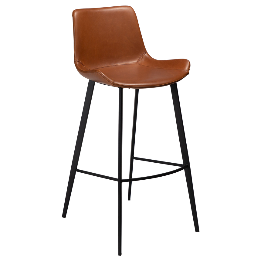 Hype textile leather bar stool