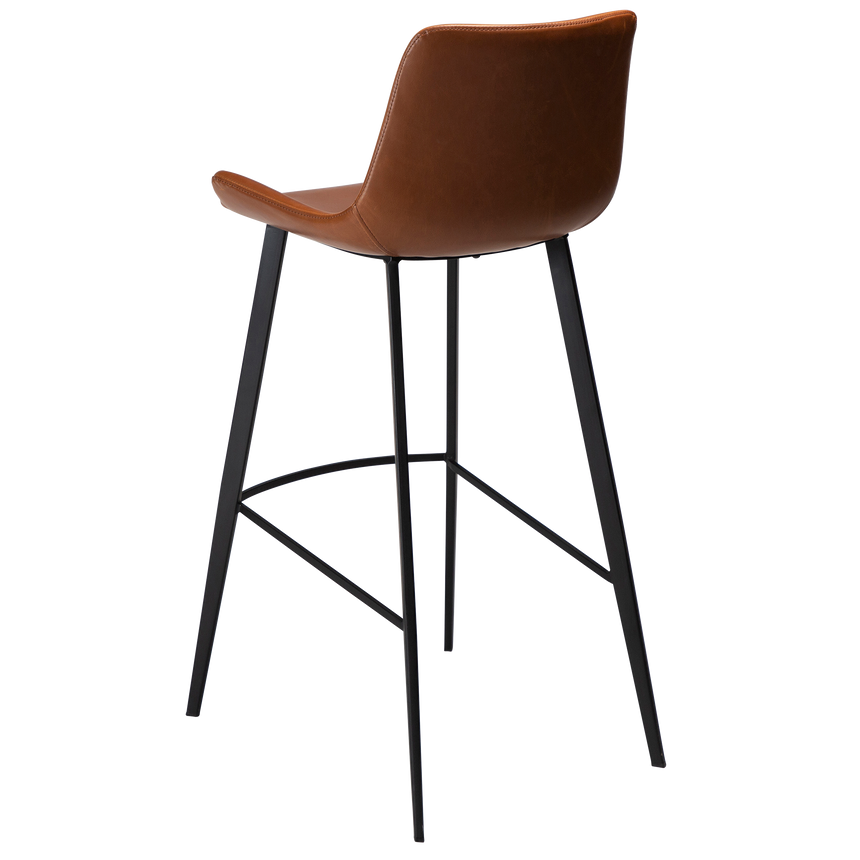 Hype textile leather bar stool