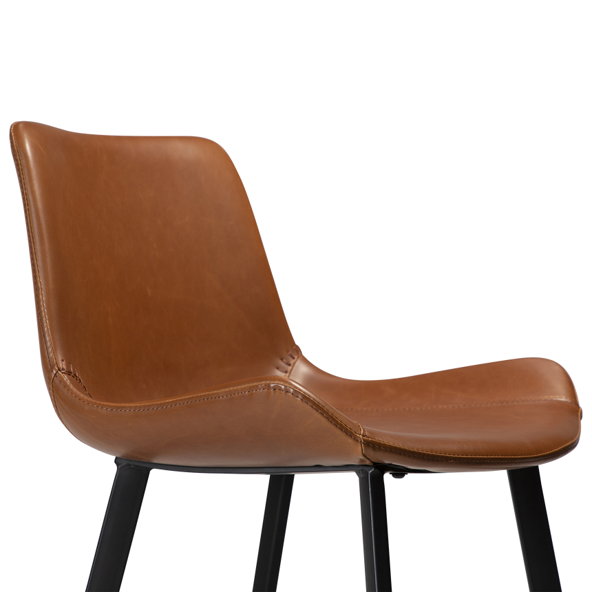 Hype textile leather bar stool