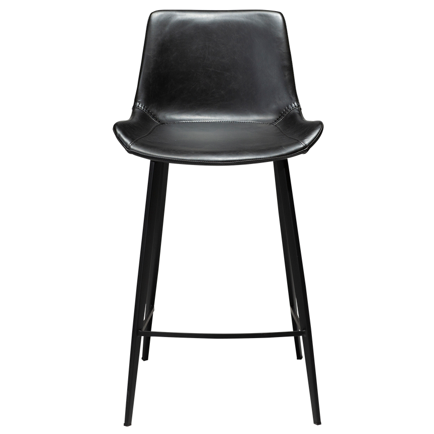 Hype textile leather low bar stool