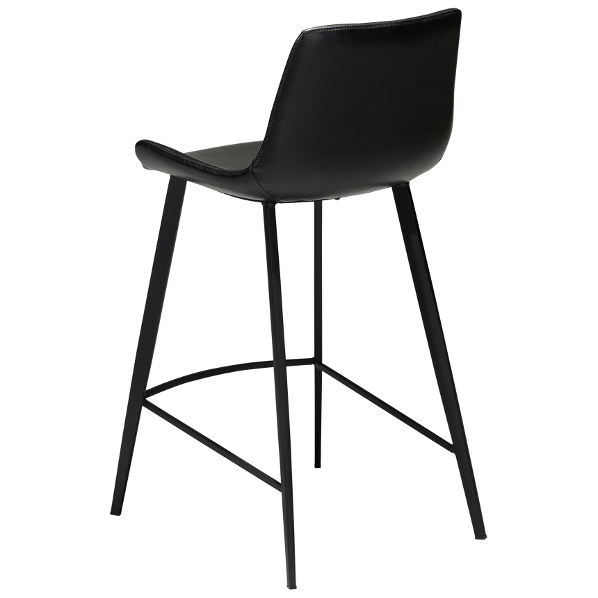 Hype textile leather low bar stool
