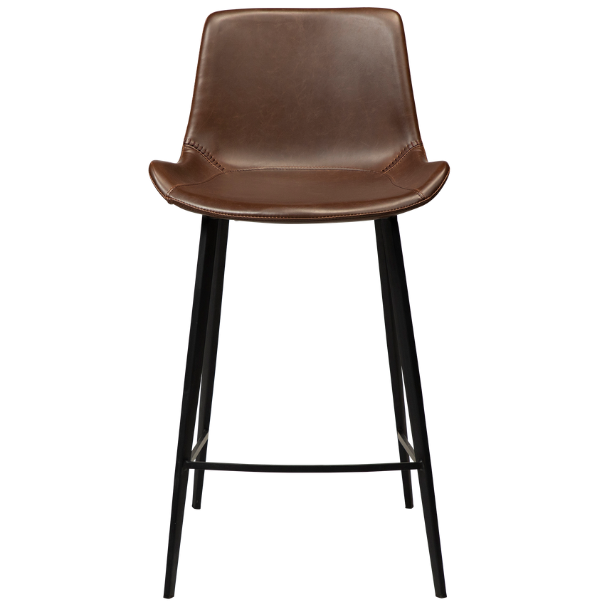 Hype textile leather low bar stool