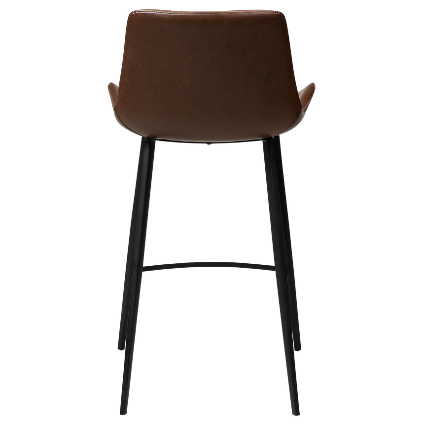 Hype textile leather low bar stool
