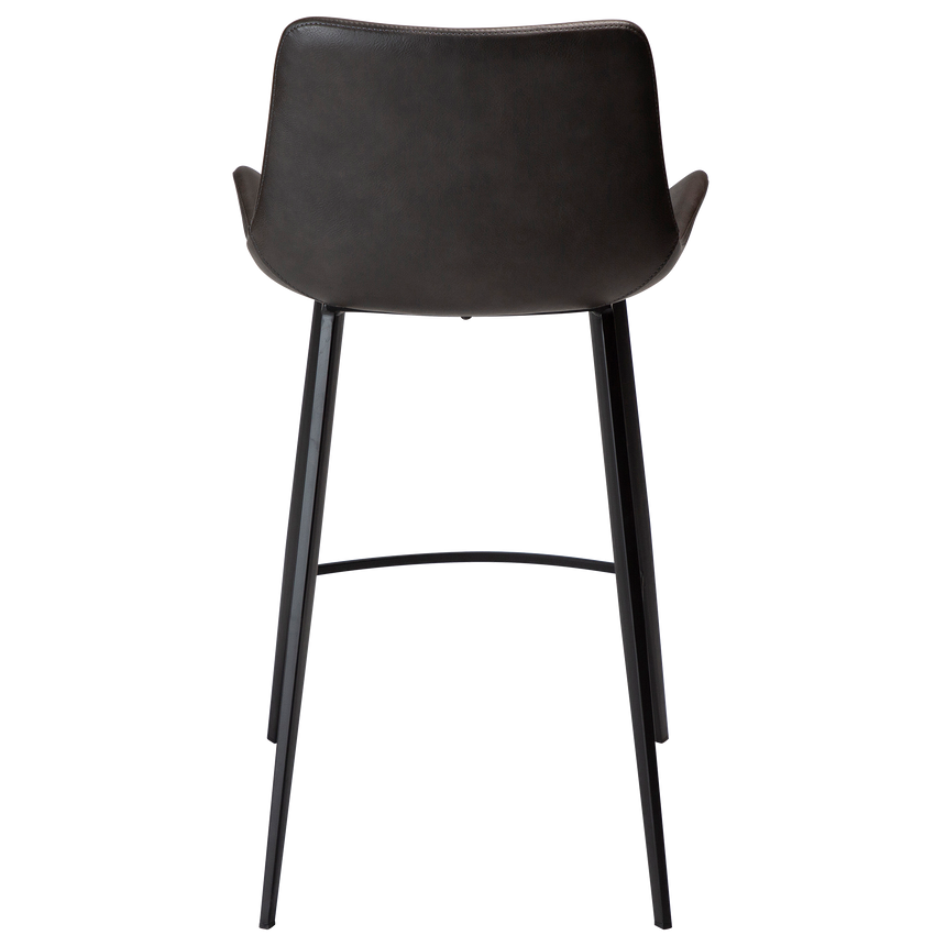 Hype textile leather low bar stool