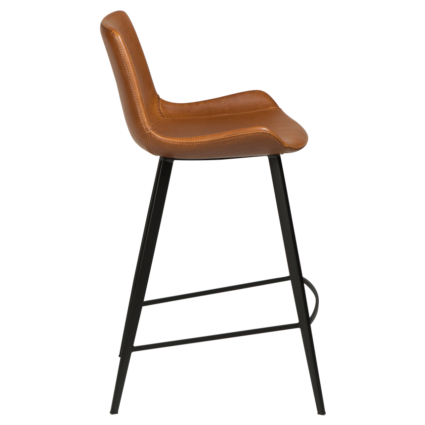 Hype textile leather low bar stool