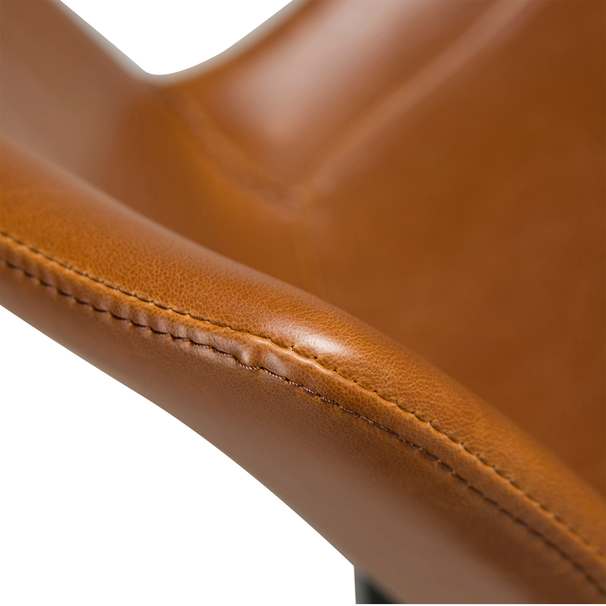 Hype textile leather low bar stool