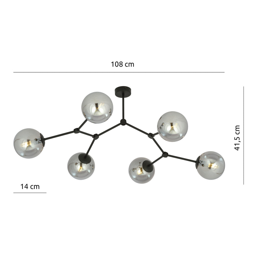 Space 6 BL fém függőlámpa