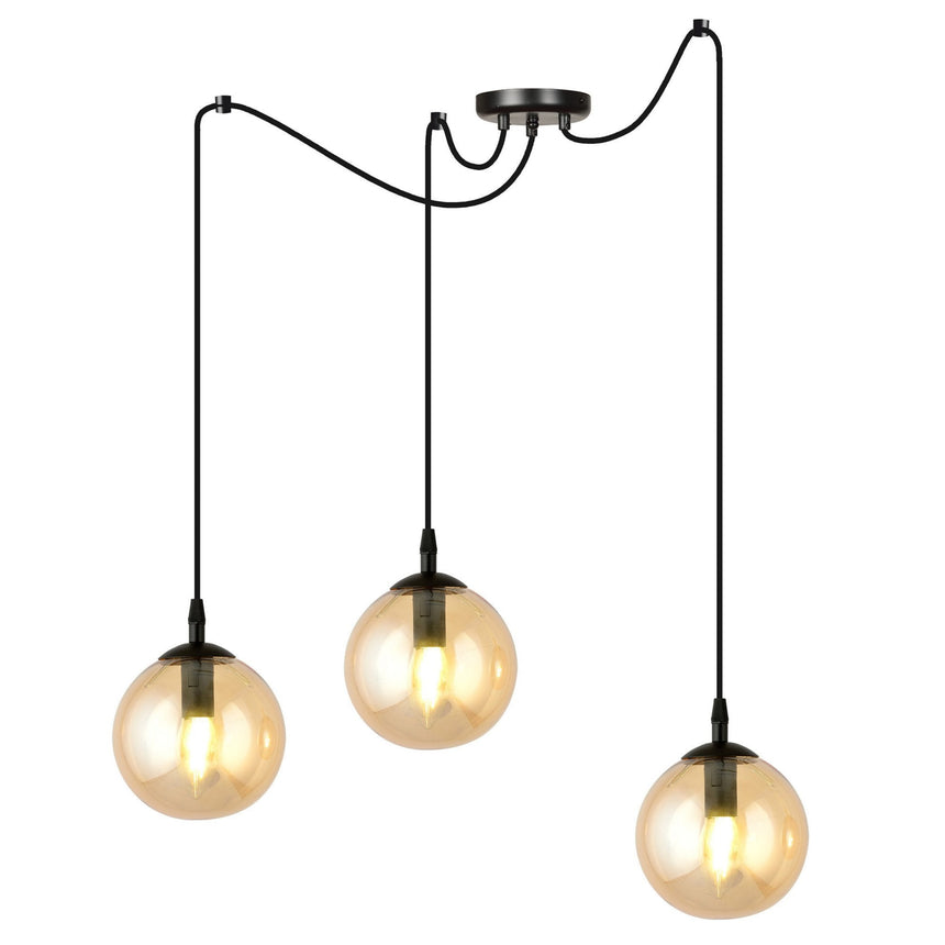 Gigi 3 BL üveg függőlámpa