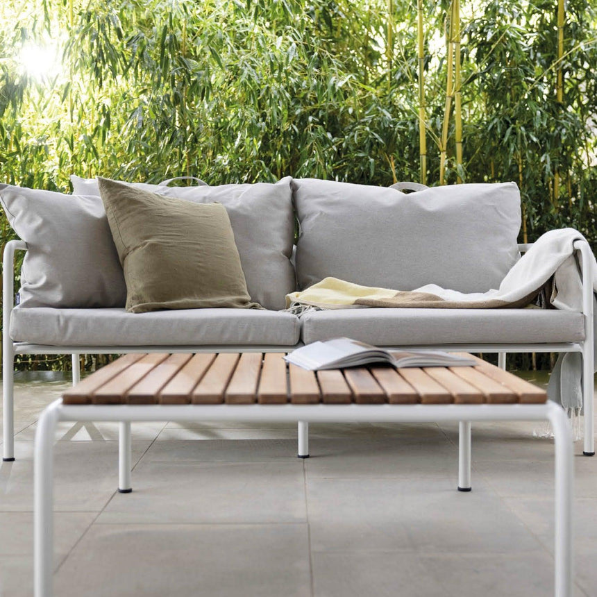 AVON fa kerti dohányzóasztal fehér lábbal - Dutch Home