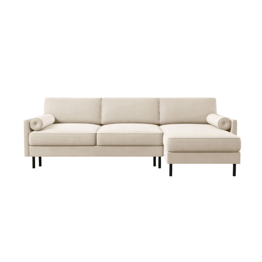 Scott right-hand velvet corner sofa