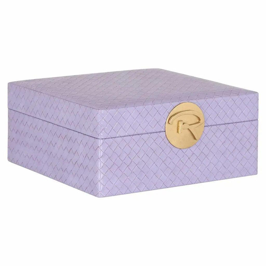 Joelle faux leather jewelry box large