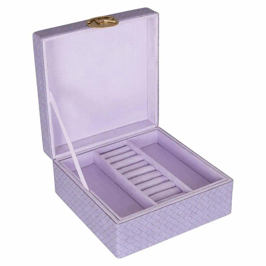 Joelle faux leather jewelry box large