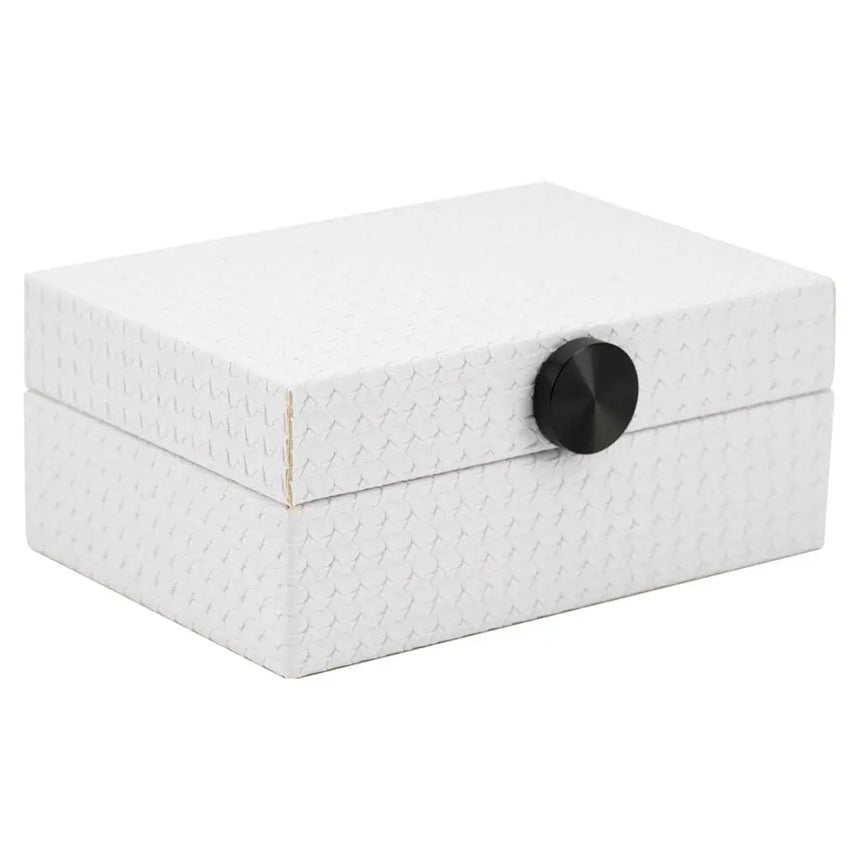 Joelle faux leather jewelry box small