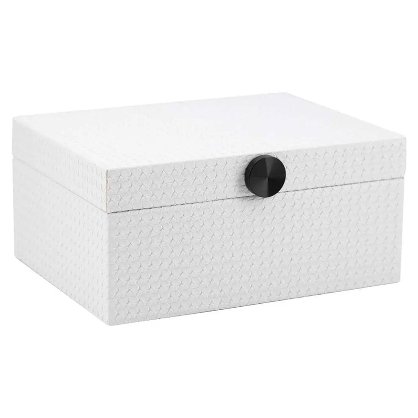 Joelle faux leather jewelry box small