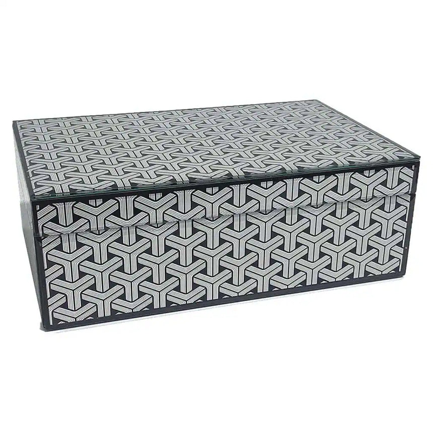 Joelle faux leather jewelry box small