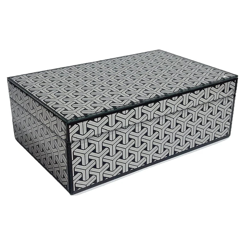 Joelle faux leather jewelry box small