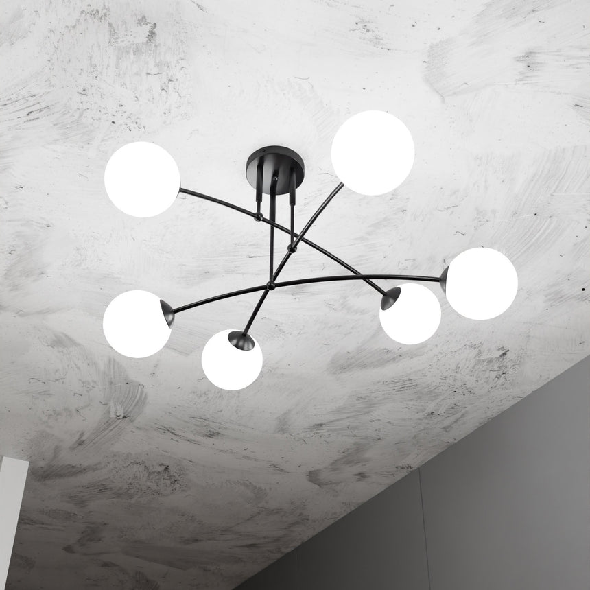 Pregos 6 fém mennyezeti lámpa