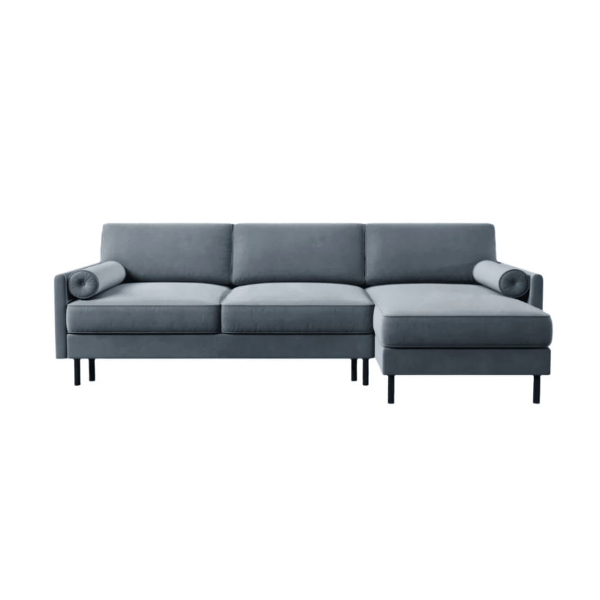 Scott right-hand velvet corner sofa