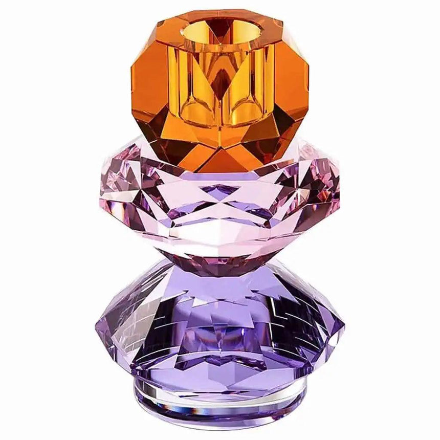 Yalena glass candle holder small