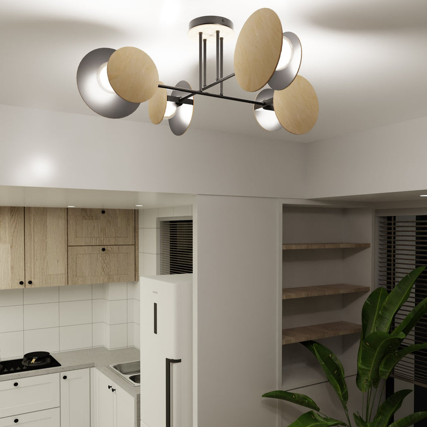 Zita 4 fém mennyezeti lámpa