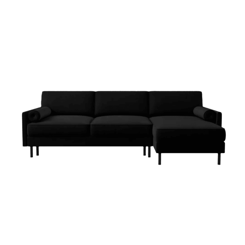 Scott right-hand velvet corner sofa