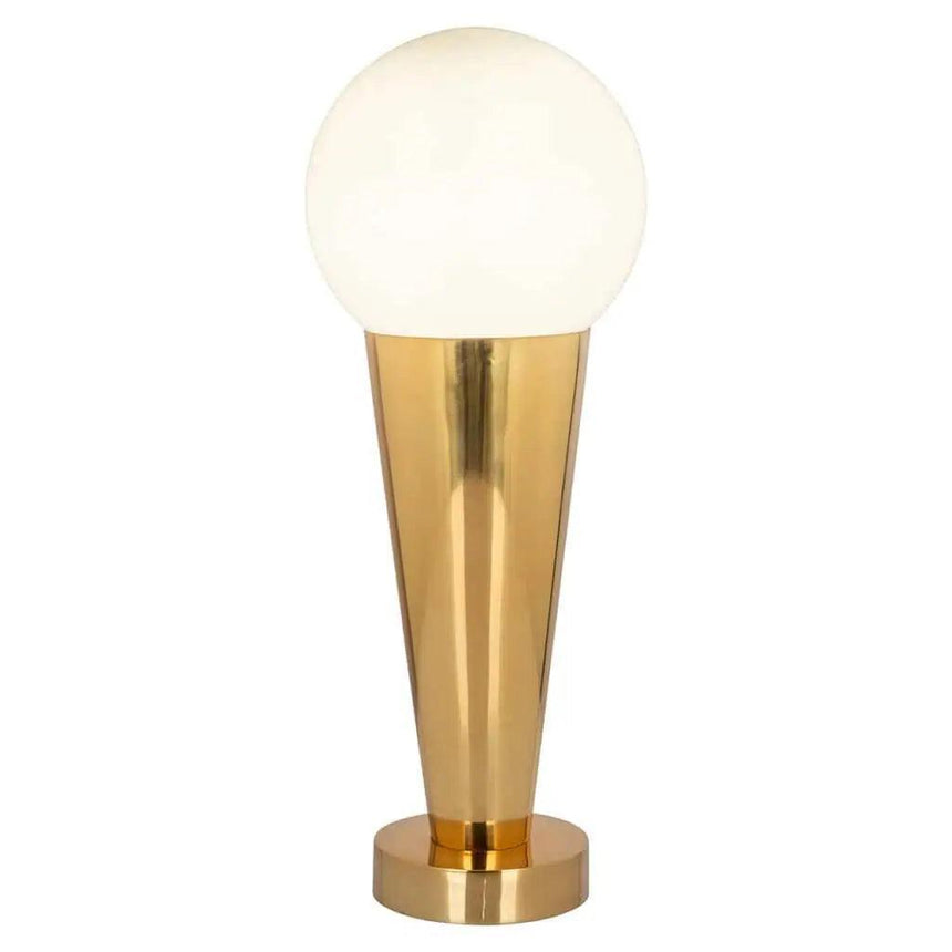 Cone metal table lamp
