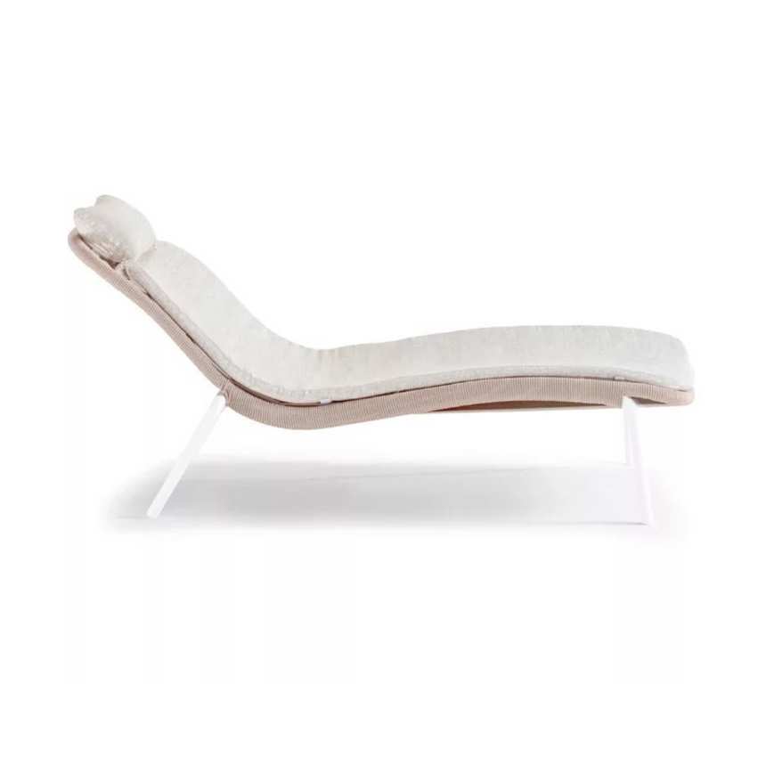 Panama fabric sun lounger