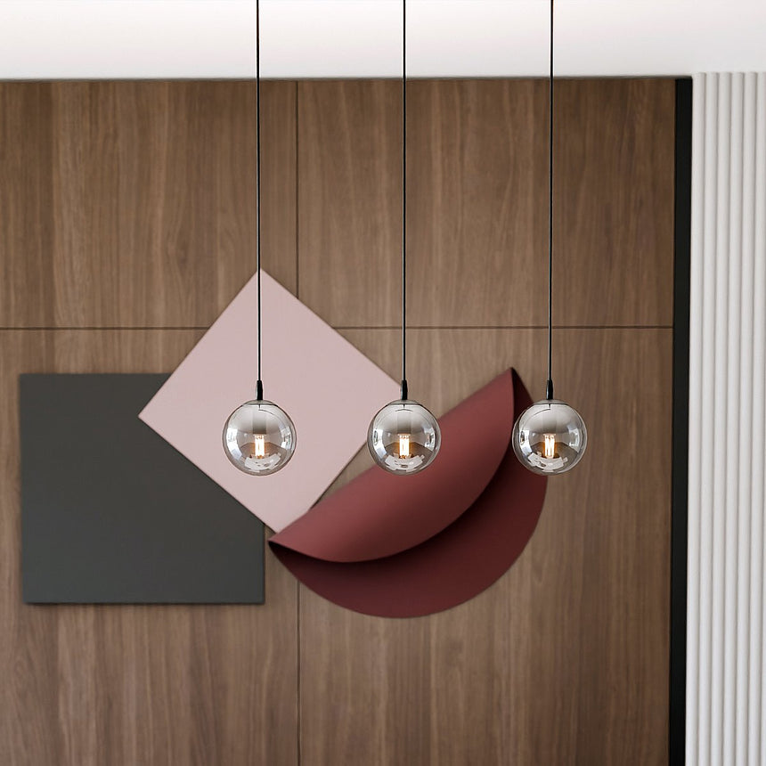 Cosmo 3 BL üveg függőlámpa