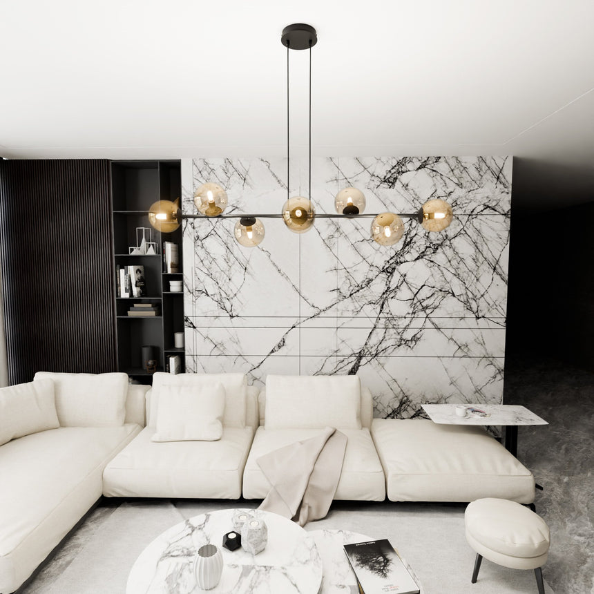 Rossi 8 BL Honey fém függőlámpa