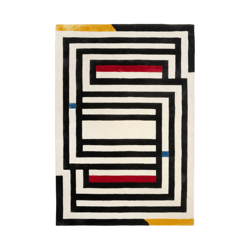 Maze fabric rug
