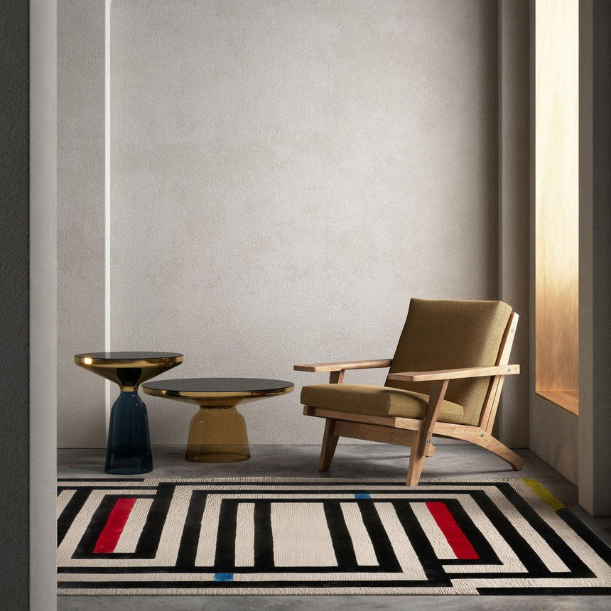 Maze fabric rug