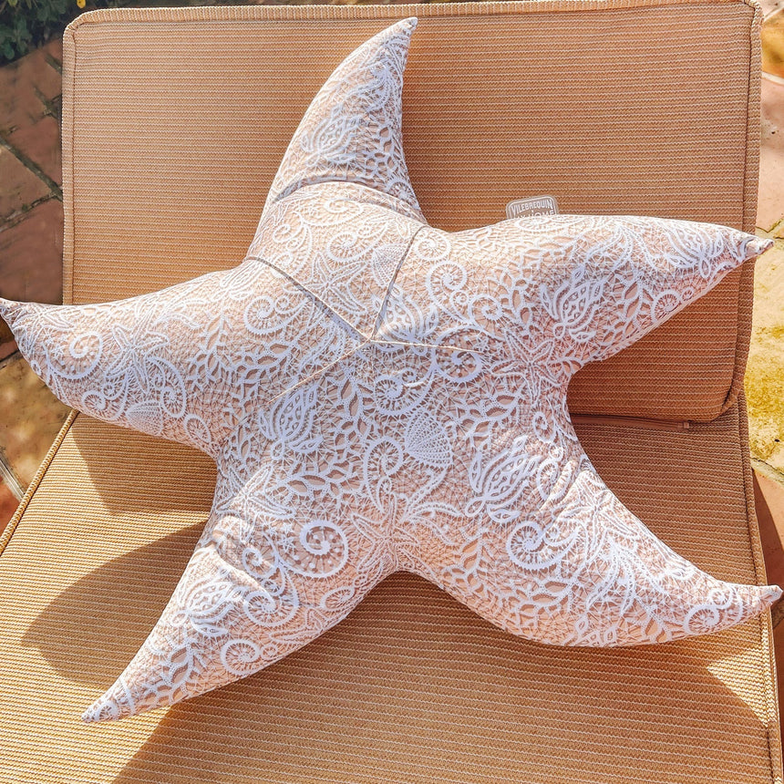 Tengericsillag alakú szövet kerti párna
