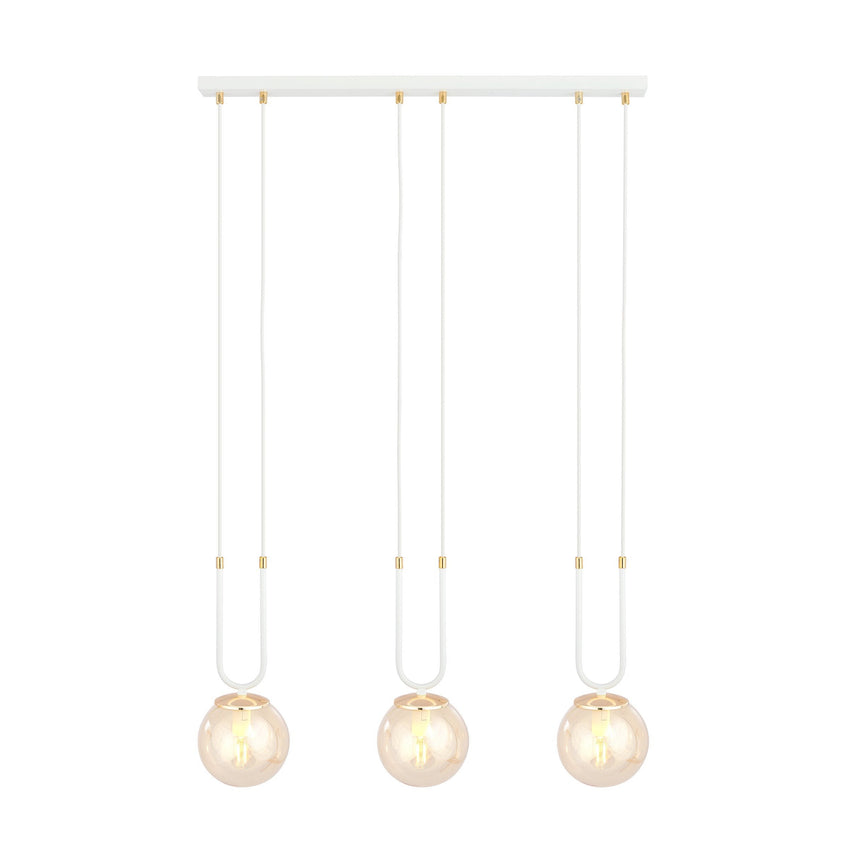 Glam 3 WH fém függőlámpa