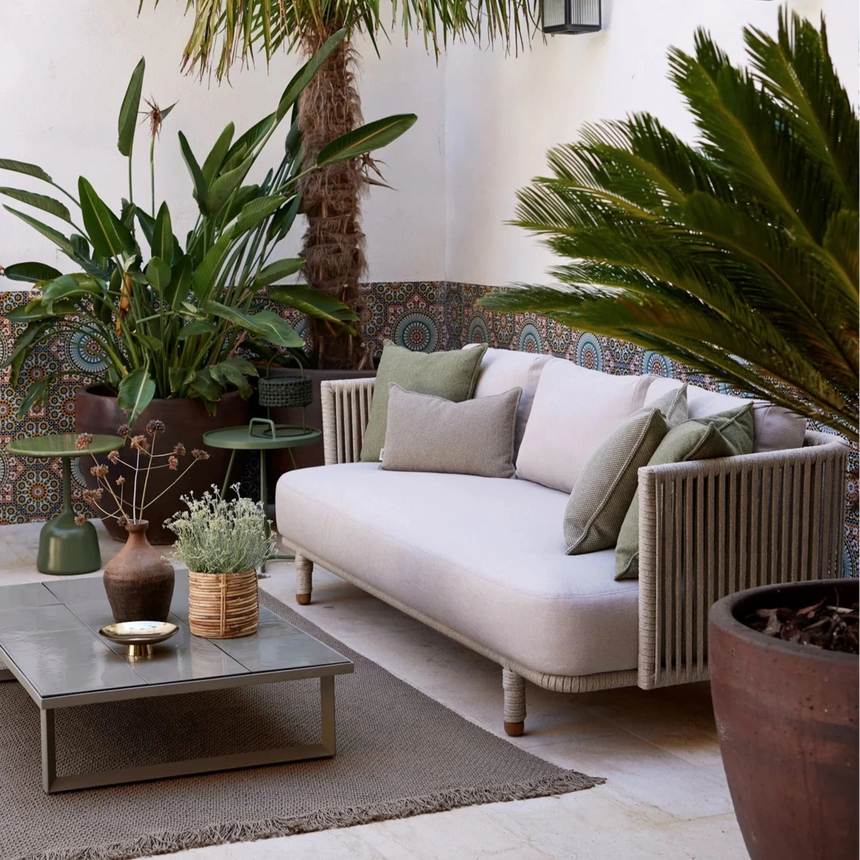 Moments 3 személyes szövet kerti kanapé