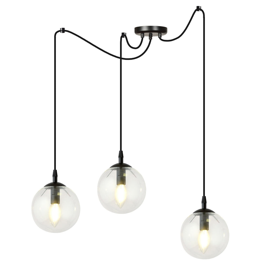 Gigi 3 BL üveg függőlámpa